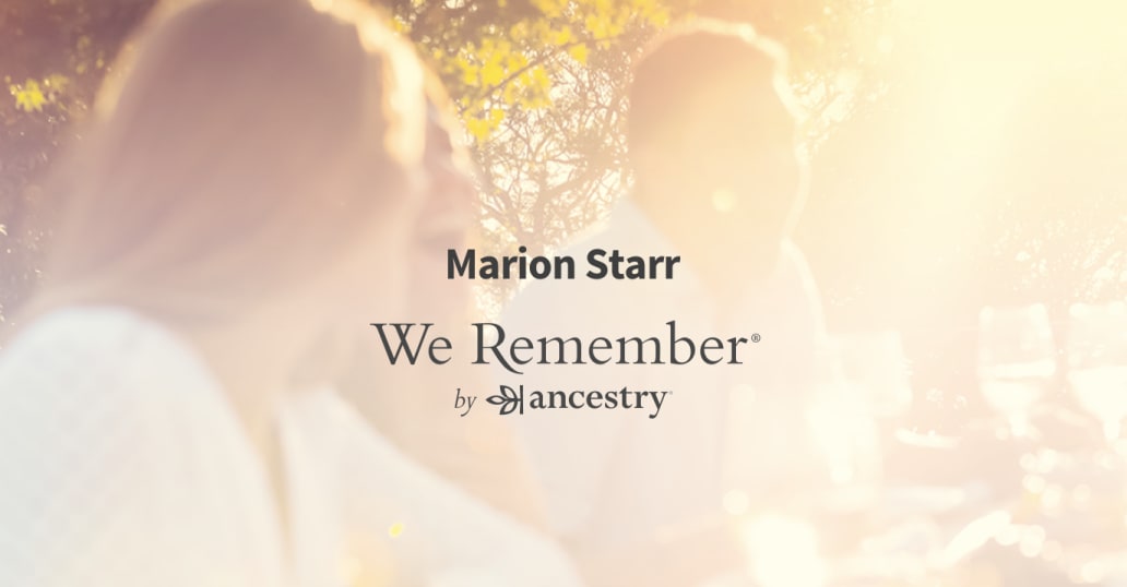 Marion Starr (19152012) Obituary